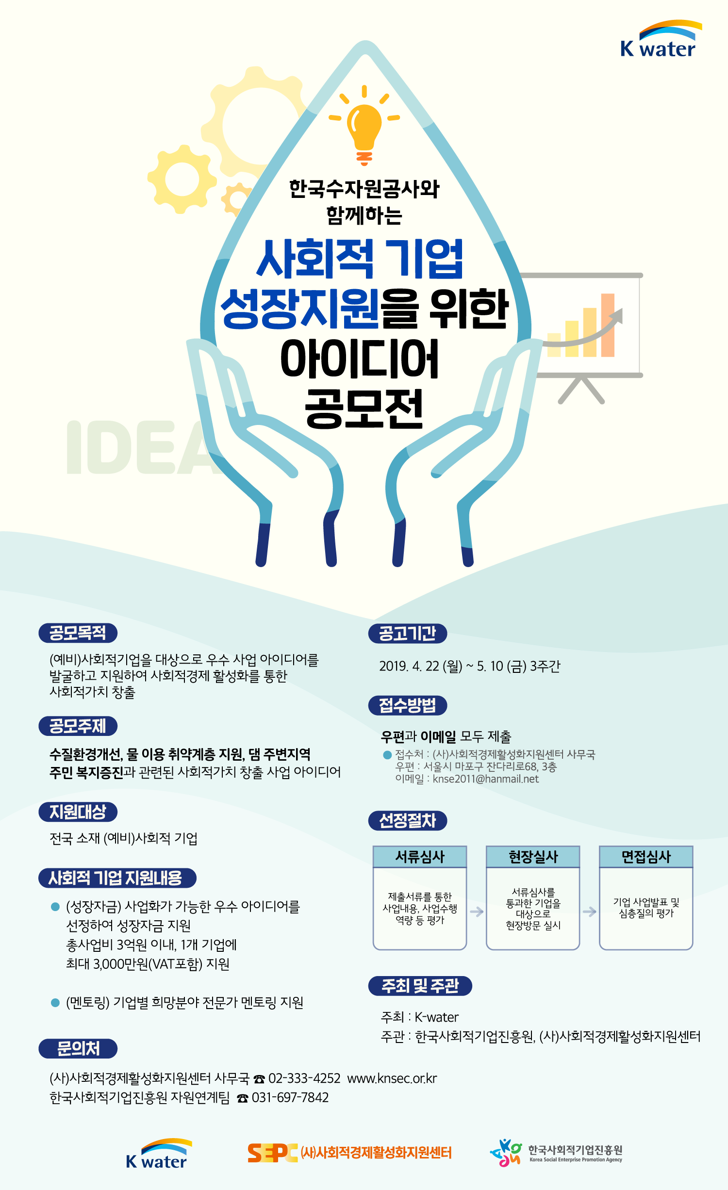 포스터K-water-사회적-기업-성장지원을-위한-아이디어-공모전_1.png